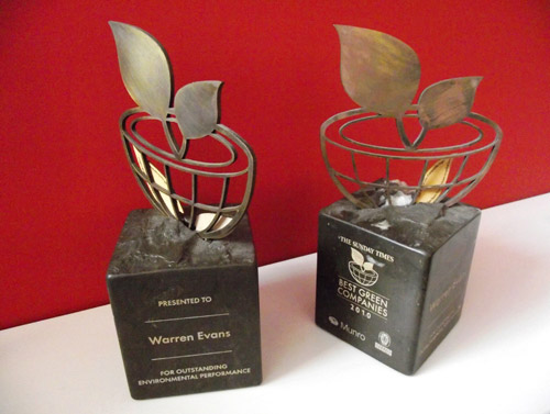 Warren Evans: Best Green Company Award